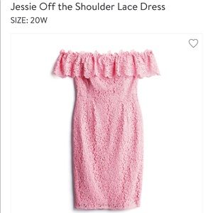 City Chic Jessie off the shoulder lace dress